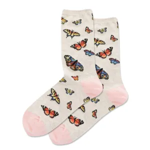 Butterfly Crew Socks