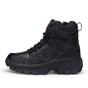 High Top Mil-Tac Army Shoes Side Zip Boots Military Tactical Work Boots  | 1201