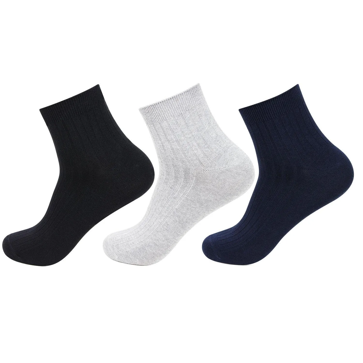 Hush Puppies Men's Cotton Ankle Rib Socks - Pack of 3