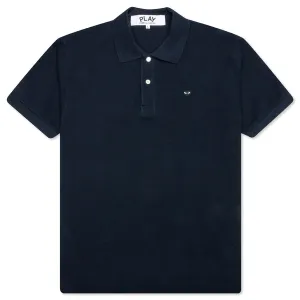 Little Black Heart Polo Shirt - Navy