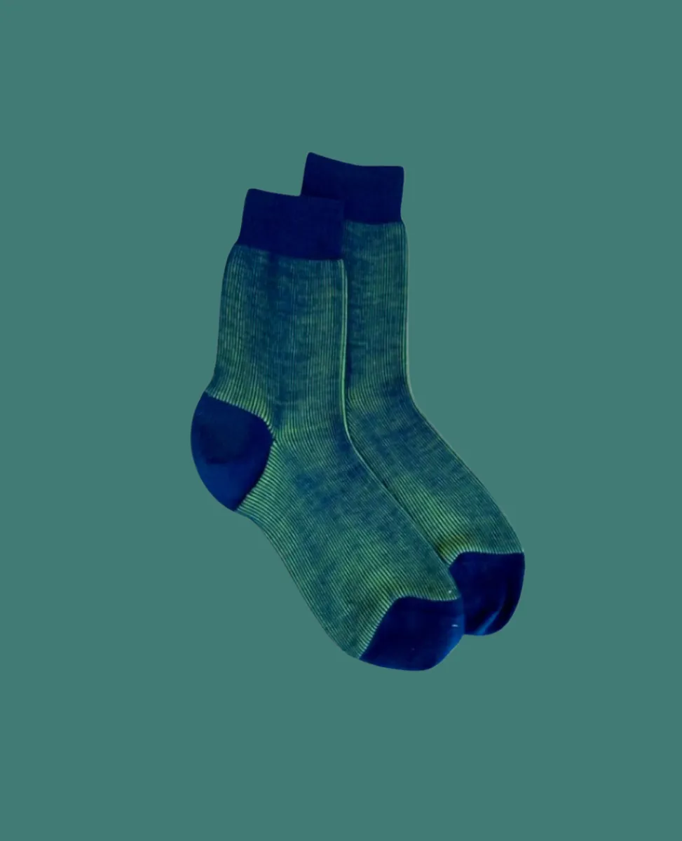 Maria La Rosa Green Wool and Silk Socks