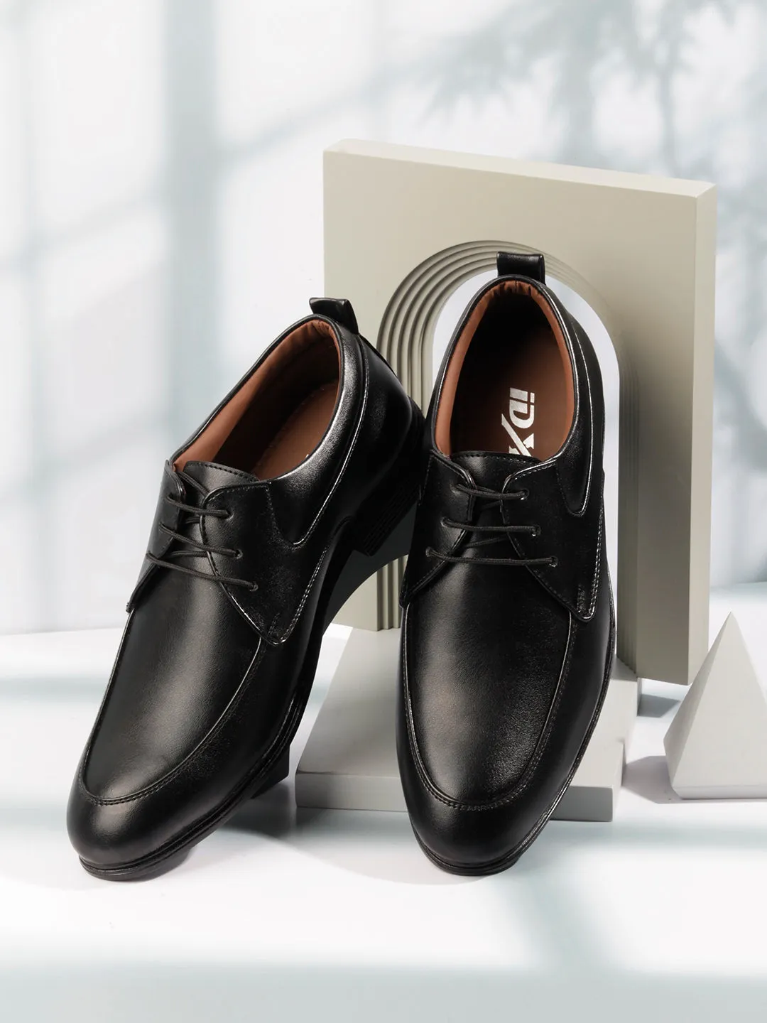 Men's Black Round Toe Lace Up Formal (IX1078)