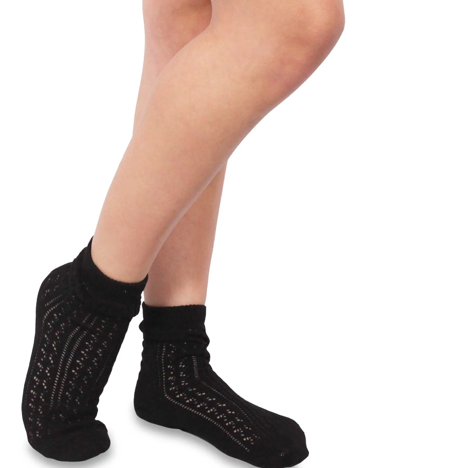 TeeHee Socks Women's Casual Cotton Short Crew 2-Pack (10406)